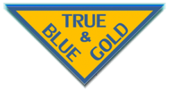 True Blue and Gold Store Logo..
