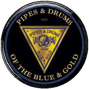 Pipes and Drums of the Blue and Gold.
